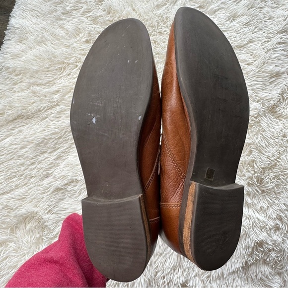 Steve Madden Stingrei Brown Leather Foldover Ankle Boots Size 9 - Picture 9 of 12